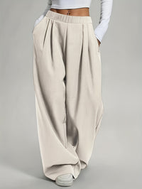 Candice | Pleated Wide Leg Baggy Sweatpants for Women