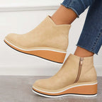 Hanne | Side-Zip Ankle Boots with Structured Sole for Women