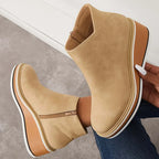 Hanne | Side-Zip Ankle Boots with Structured Sole for Women