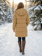 Lara | Hooded Quilted Puffer Jacket with Drawstring Waist