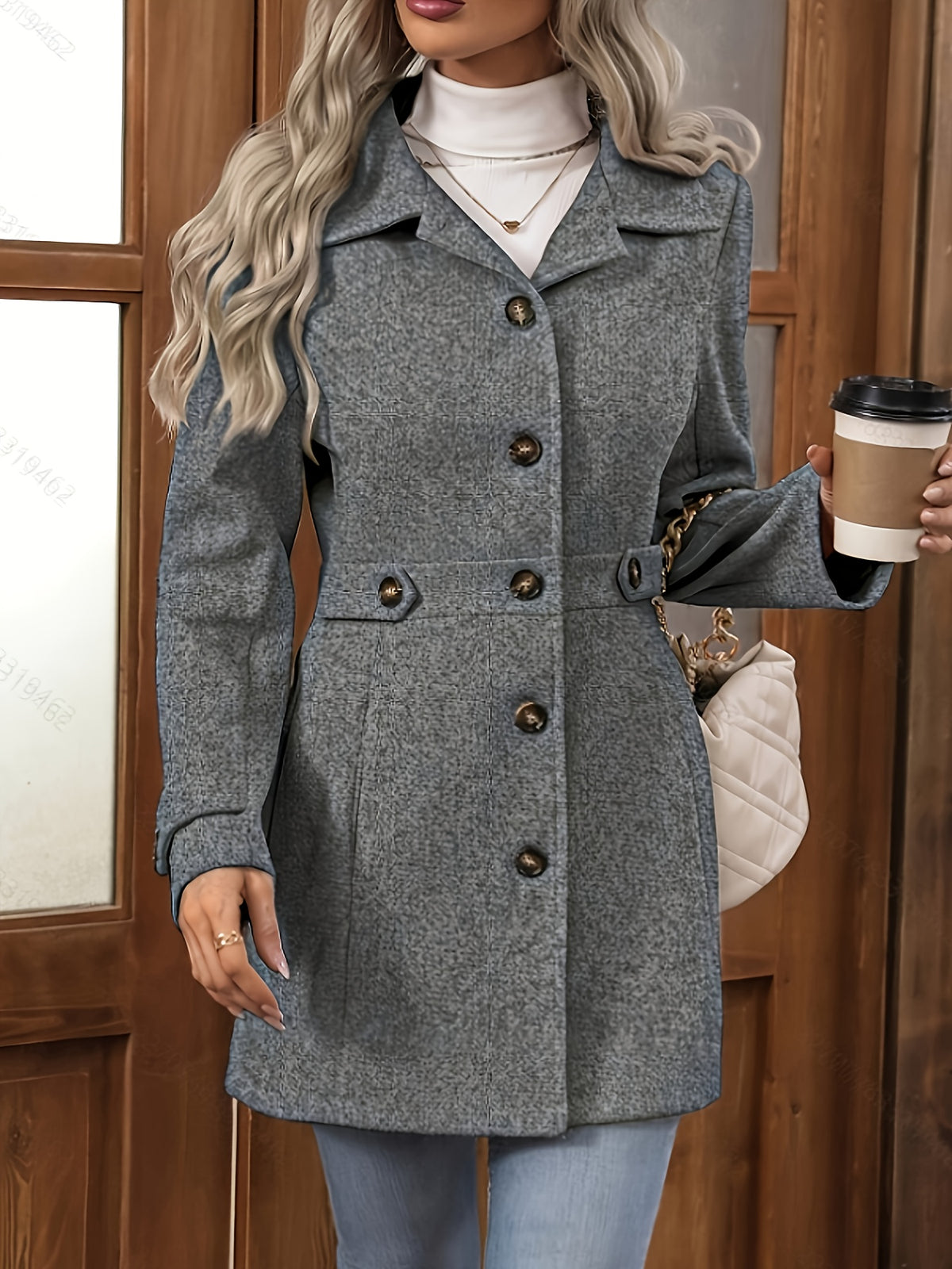 Madelief | Belted Notch-Lapel Tailored Coat for Women