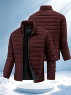 Clement | Quilted Bomber Jacket with Stand Collar for Men