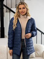 Claudia | Winterjacke Damen Wattiert mit Kapuze for Women