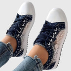 Louise | Wide-Fit Lace-Up Sneakers with Arch Support for Women
