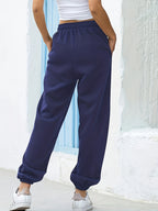 Brigitte | Wide Leg Sweat Pants with High Waist for Women
