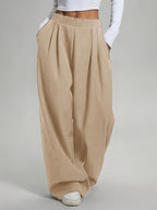 Candice | Pleated Wide Leg Baggy Sweatpants for Women