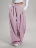 Candice | Pleated Wide Leg Baggy Sweatpants for Women