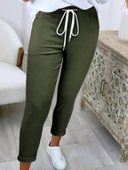 Britt | Drawstring Slim-Fit Sweatpants with Pockets for Women
