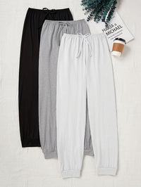 Birthe | Ribbed Drawstring Jogger Sweatpants Set for Women