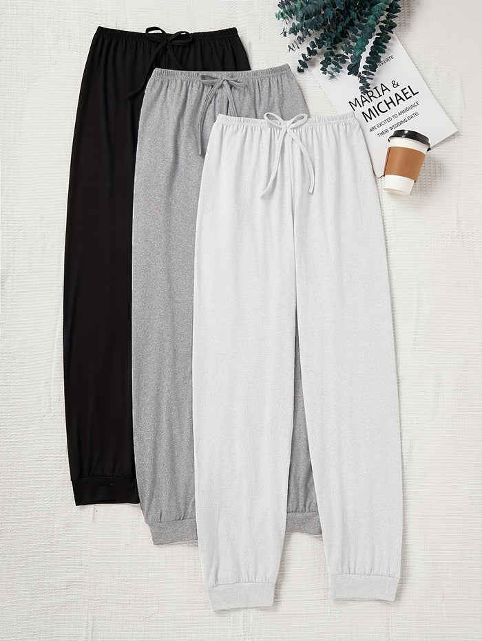 Birthe | Ribbed Drawstring Jogger Sweatpants Set for Women