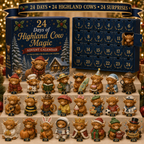 HIGHLAND COW ADVENT CALENDAR – 24 MINI CHARACTER FIGURINES