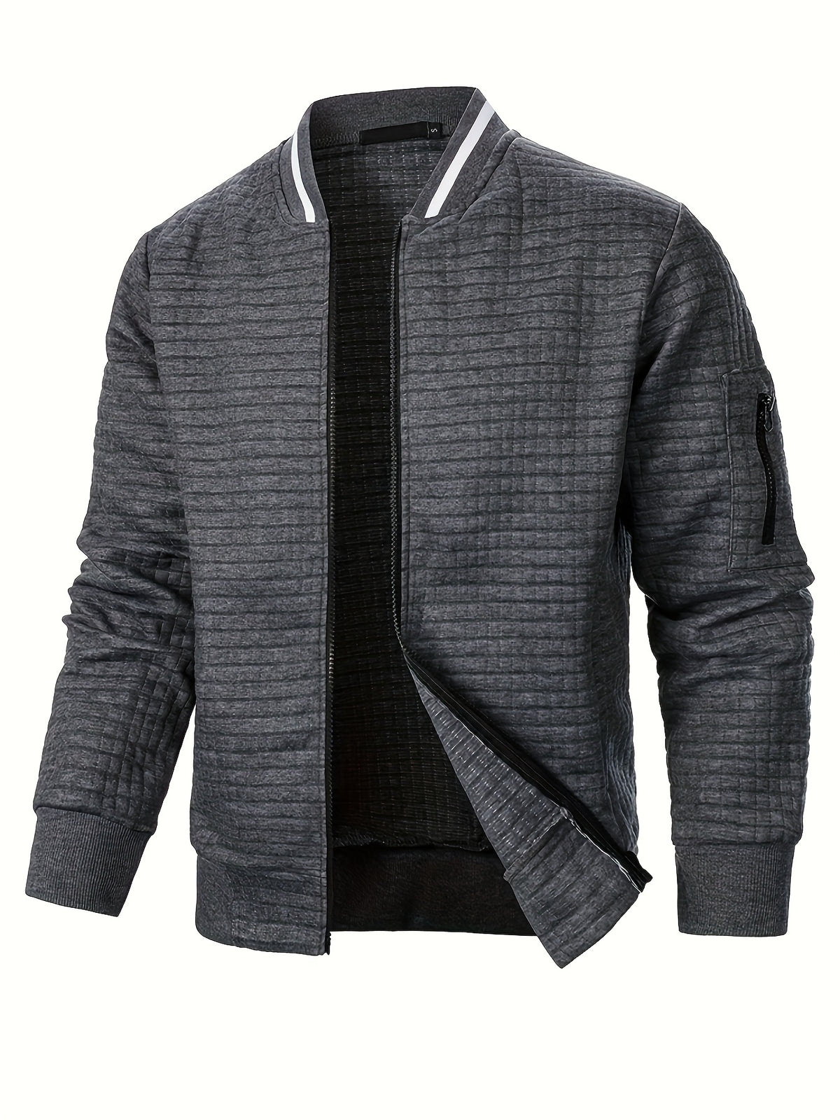 Cillian | Quilted Ribbed Bomber Jacket for Men