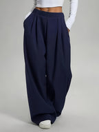 Candice | Pleated Wide Leg Baggy Sweatpants for Women
