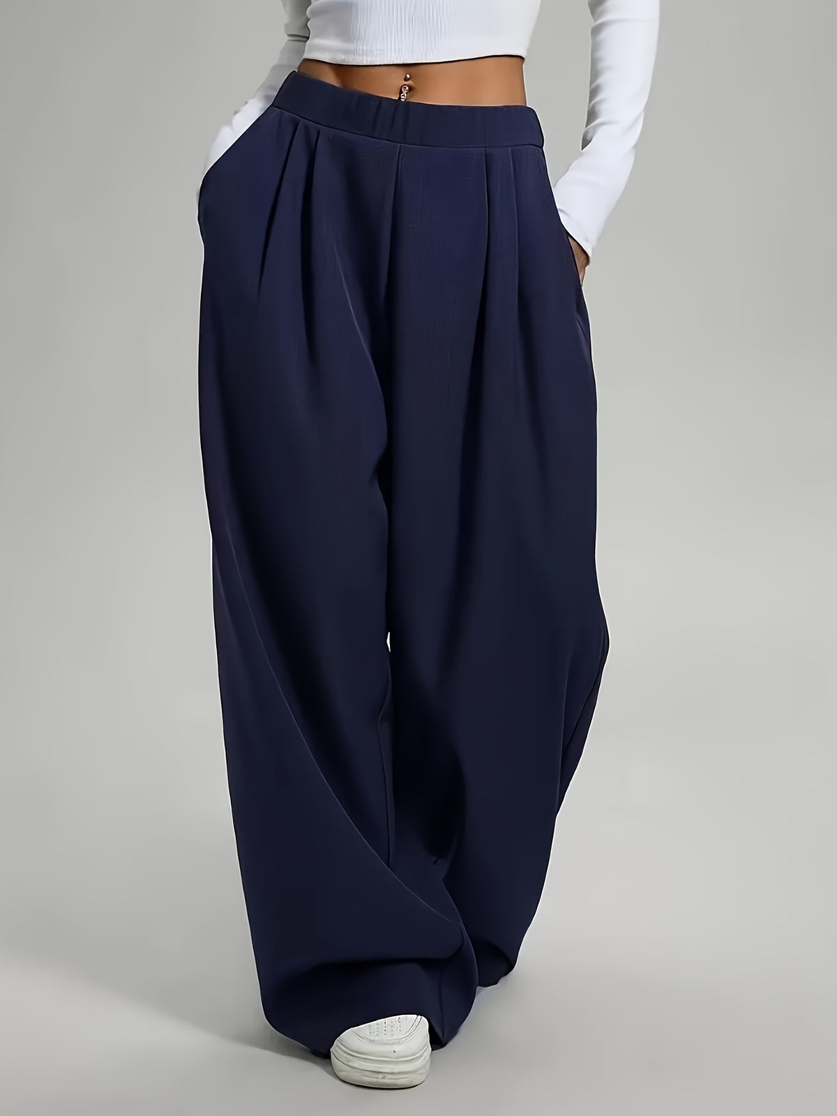 Candice | Pleated Wide Leg Baggy Sweatpants for Women