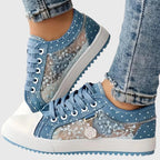 Louise | Wide-Fit Lace-Up Sneakers with Arch Support for Women