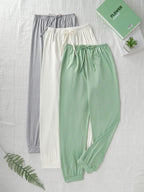 Birthe | Ribbed Drawstring Jogger Sweatpants Set for Women