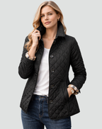 Cilla | Quilted Button-Front Longline Jacket for Women