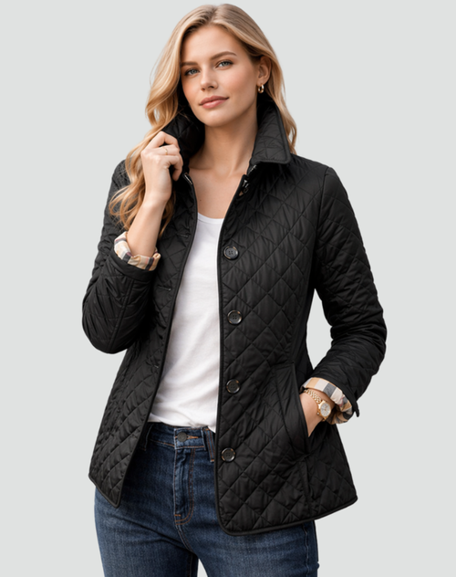 Cilla | Quilted Button-Front Longline Jacket for Women