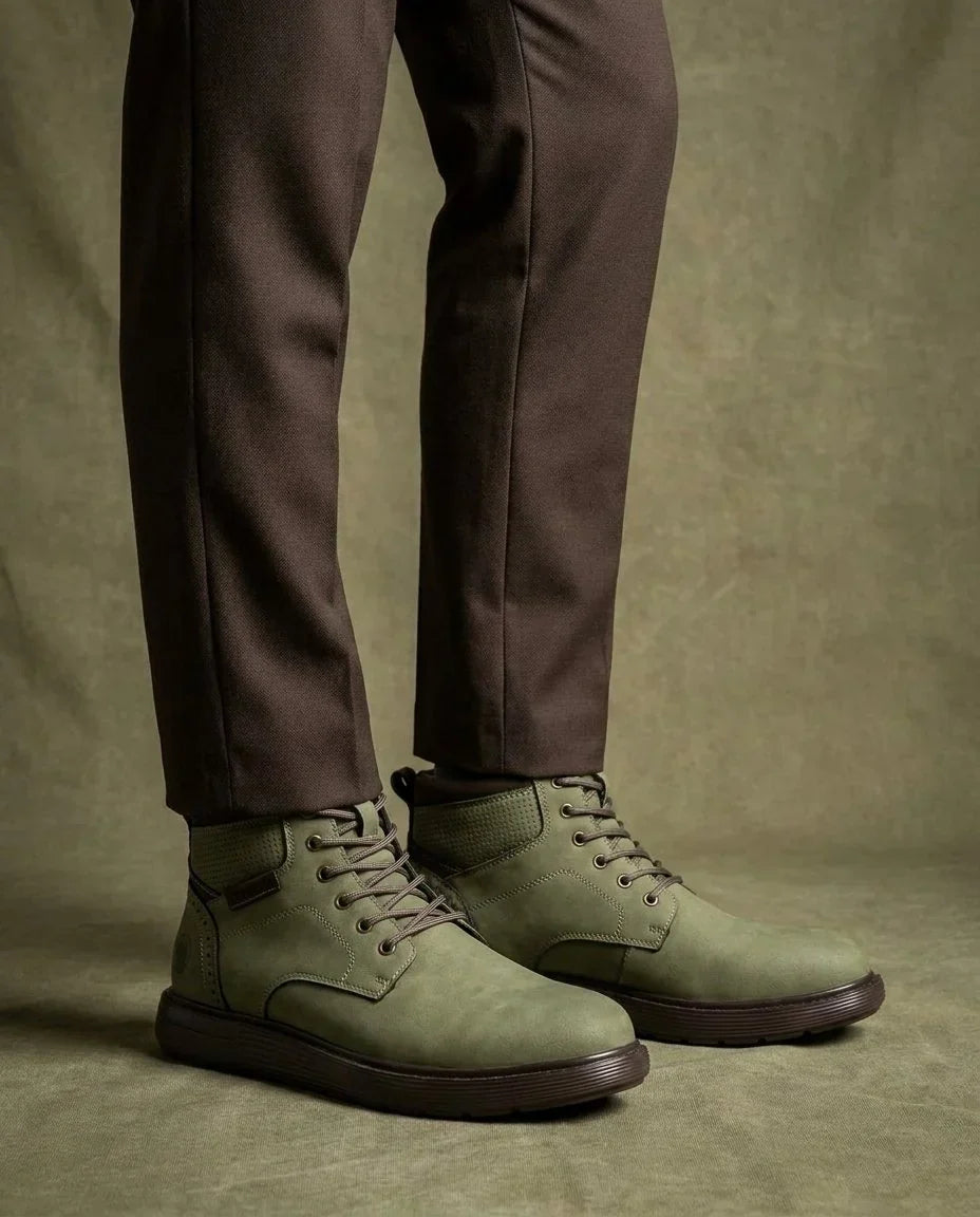 Boris | Lace-Up Nubuck Work Boots for Men