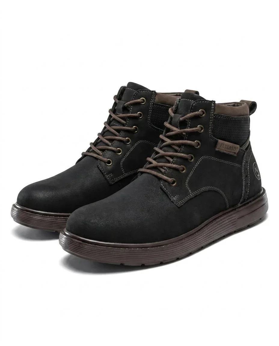 Boris | Lace-Up Nubuck Work Boots for Men