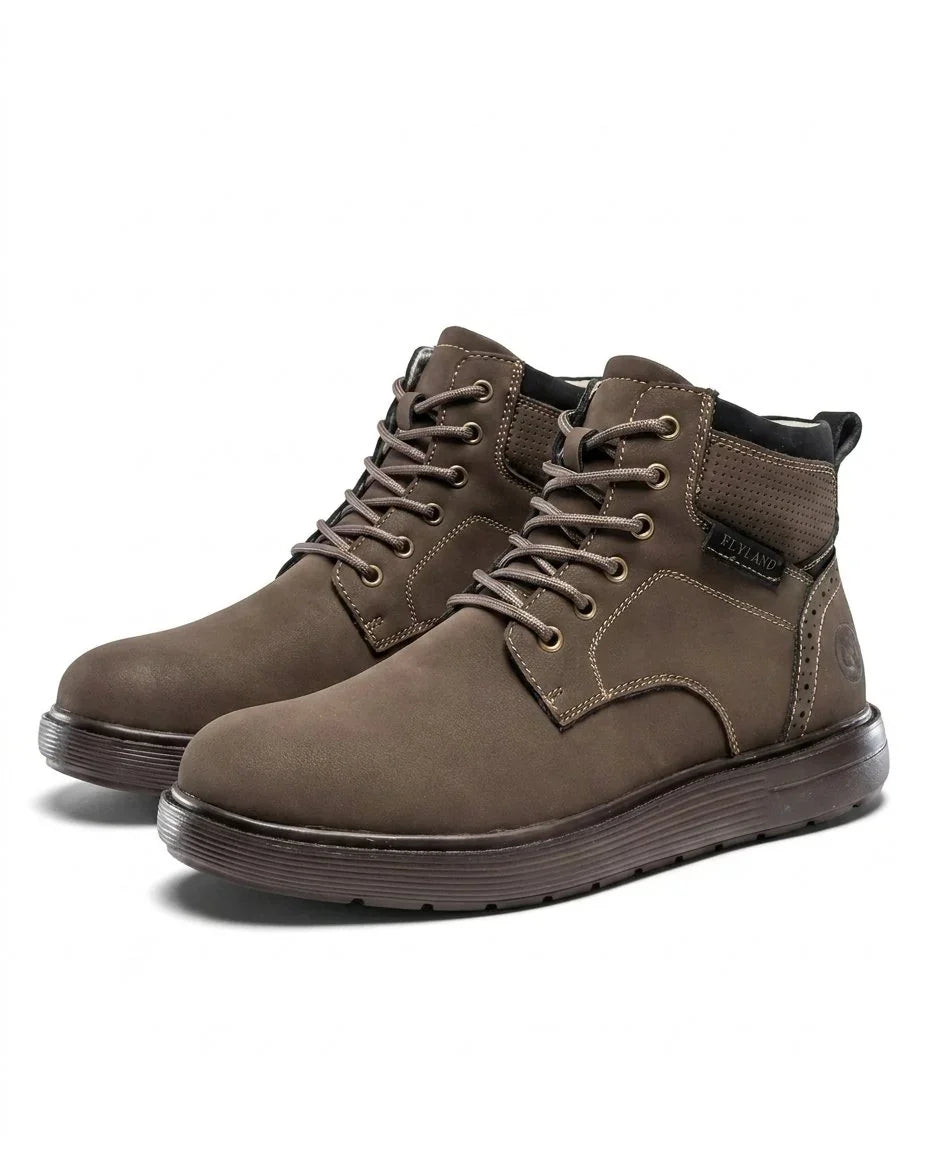 Boris | Lace-Up Nubuck Work Boots for Men
