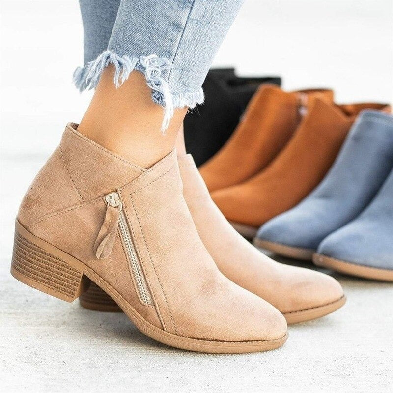 Esmee | Wedge Ankle Boots with Cushioned Support for Women