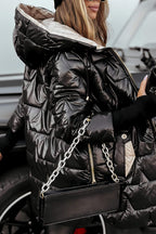 Ingeborg | Hooded Longline Jacket with Zip Front for Women