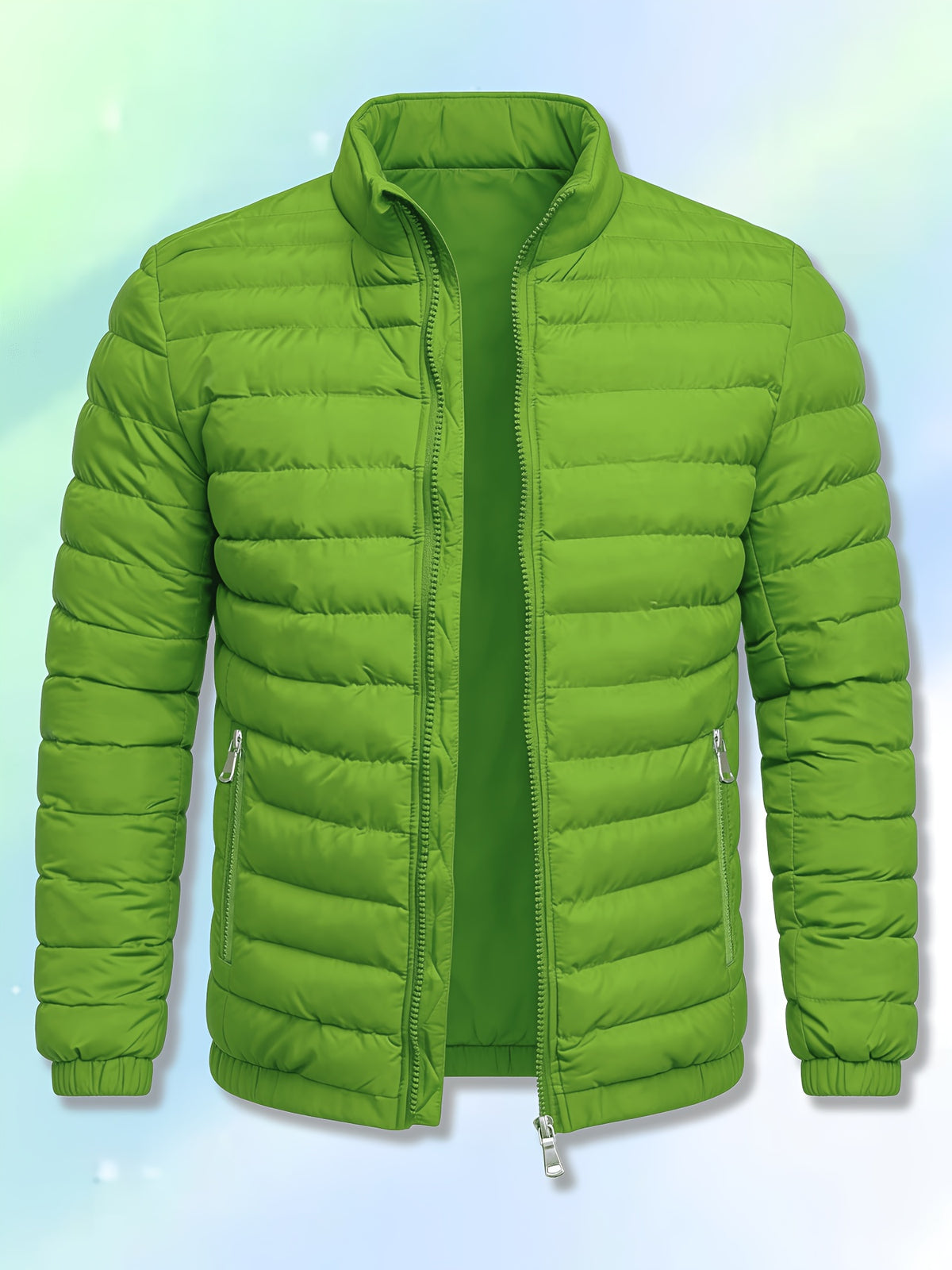Claus | Quilted Bomber Jacket with Stand Collar for Men