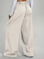 Candice | Pleated Wide Leg Baggy Sweatpants for Women
