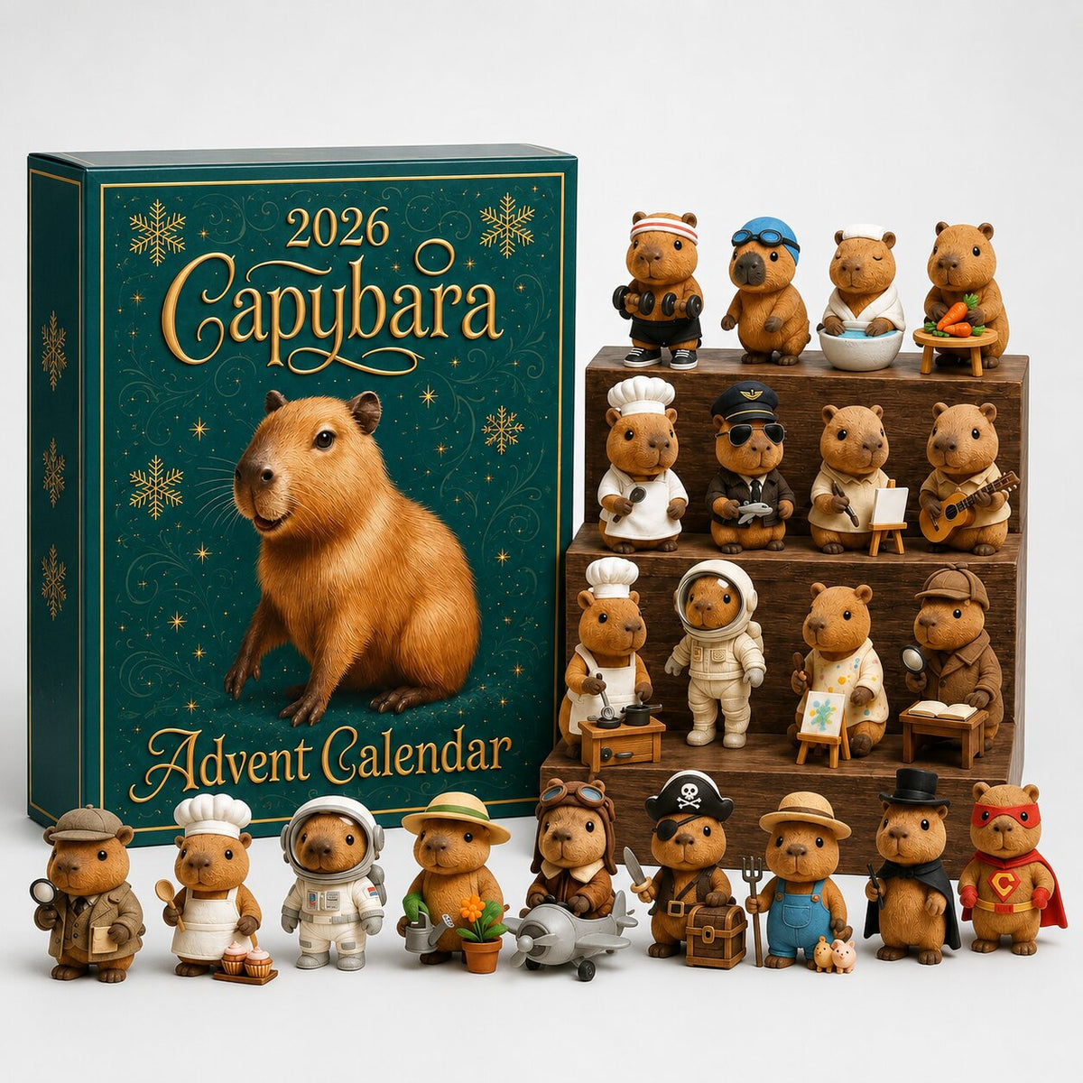 CAPYBARA ADVENT CALENDAR – 24 FESTIVE DOORS TO OPEN