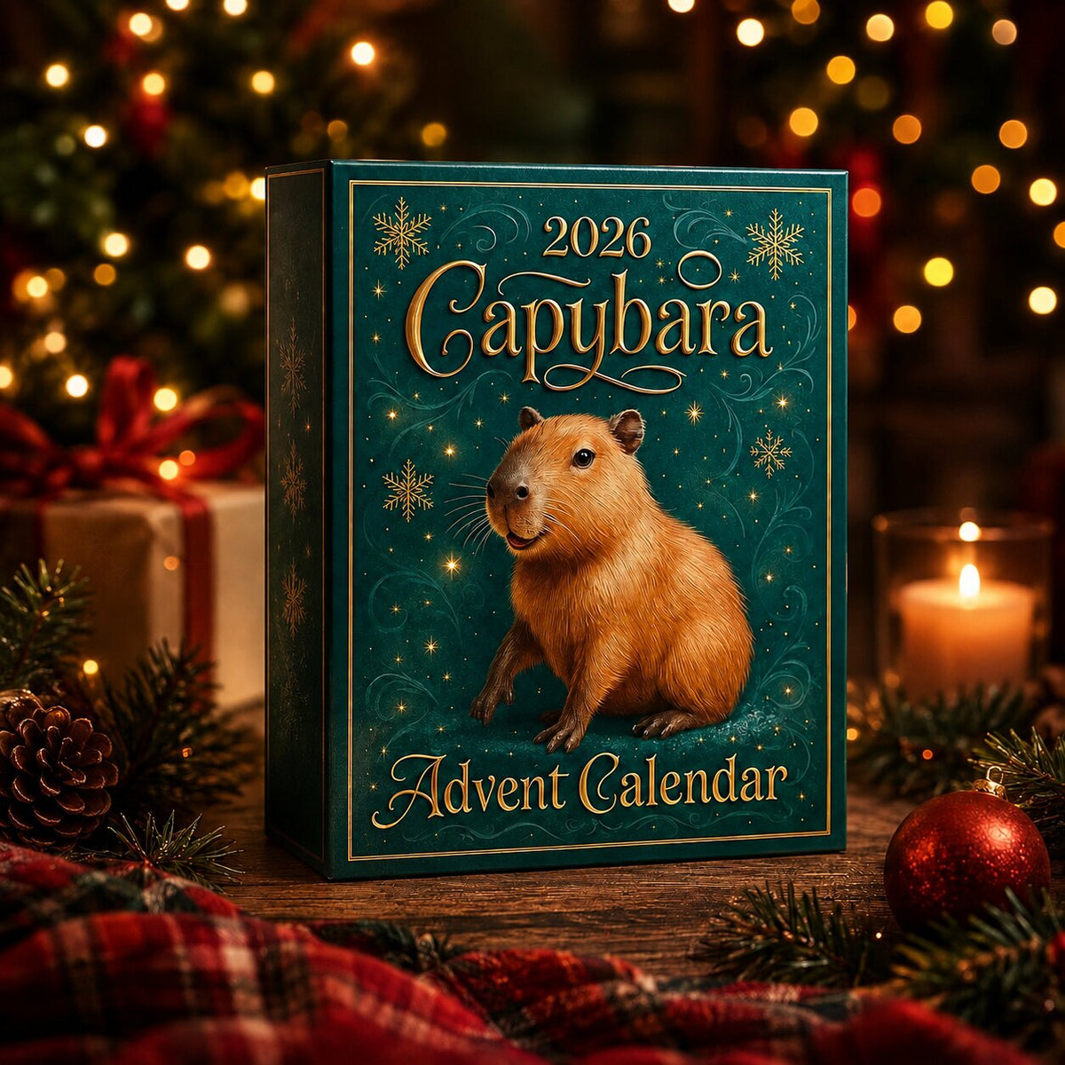 CAPYBARA ADVENT CALENDAR – 24 FESTIVE DOORS TO OPEN