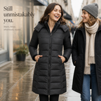 Leah | Quilted Mid-Length Puffer Jacket with Hood for Women