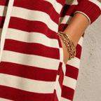 Althea | Striped Hooded Maxi Dress with Pockets for Women
