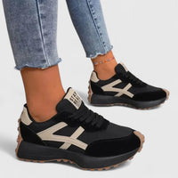Lore | Chunky Lace-Up Platform Sneakers with Contrast Trim