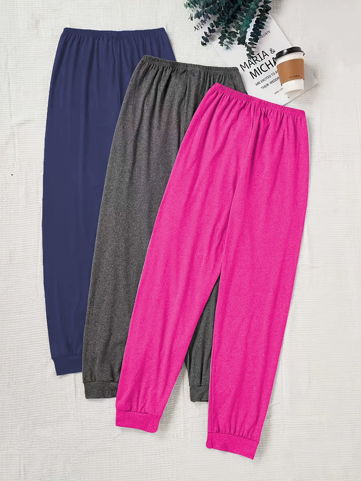 Birthe | Ribbed Drawstring Jogger Sweatpants Set for Women