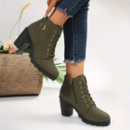 Fleur | Pointed-Toe Block Heel Ankle Boots for Women