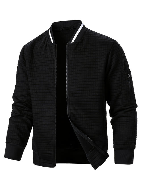Cillian | Quilted Ribbed Bomber Jacket for Men