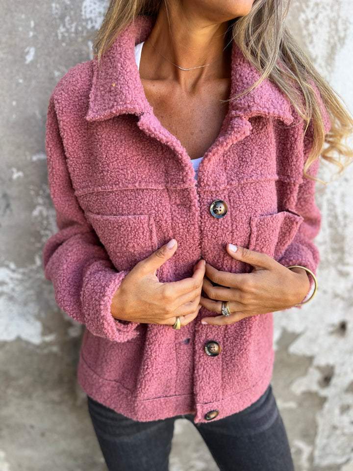 Emilia | Notch Lapel Longline Coat with Button-Front for Women