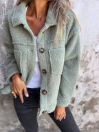 Emilia | Notch Lapel Longline Coat with Button-Front for Women
