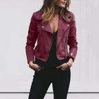 Evelien | Slim Windproof Zip-Front Jacket with Stand Collar