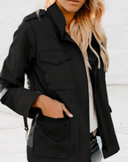 Chiara | Utility Longline Jacket with Four Pockets for Women