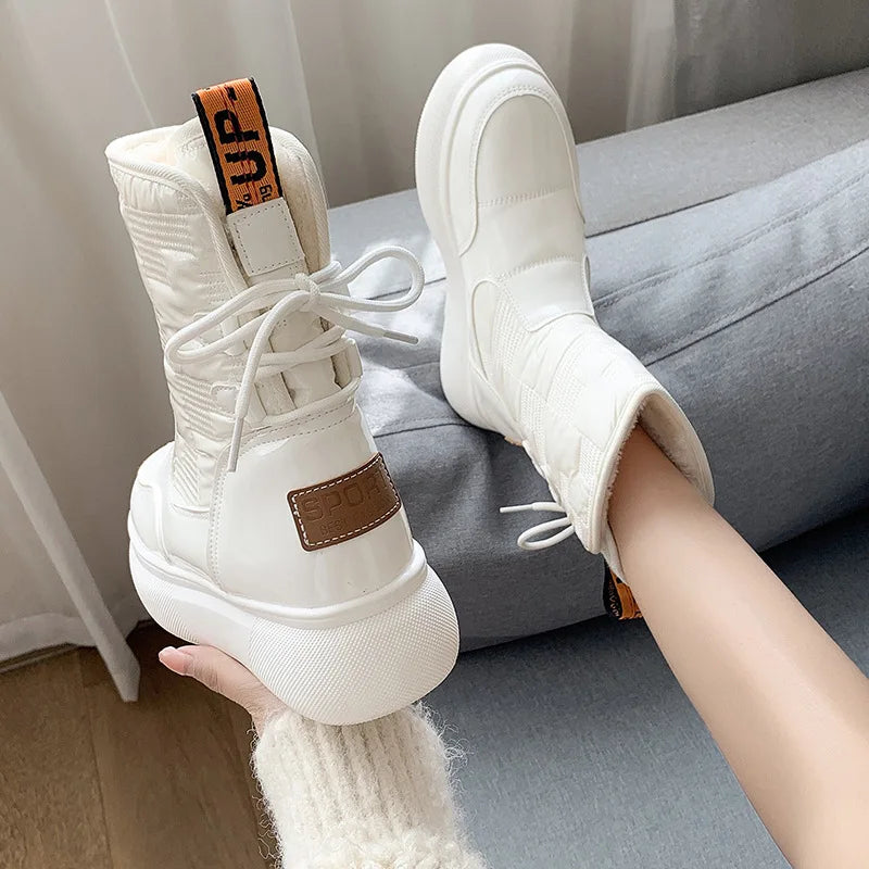 Mabley | Quilted Chunky Sole Waterproof Boots for Women