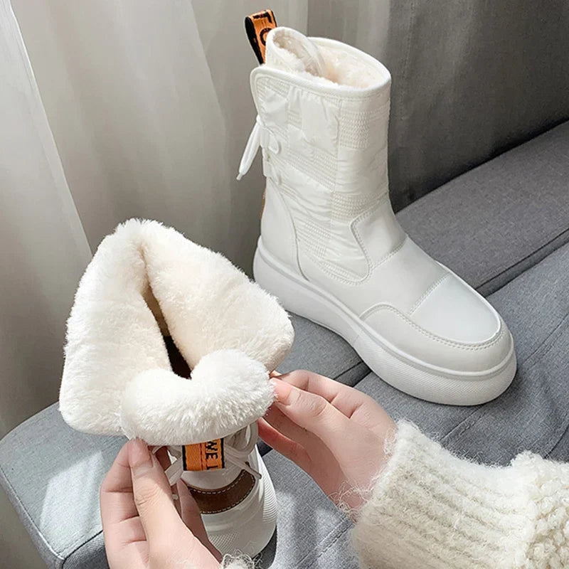 Mabley | Quilted Chunky Sole Waterproof Boots for Women