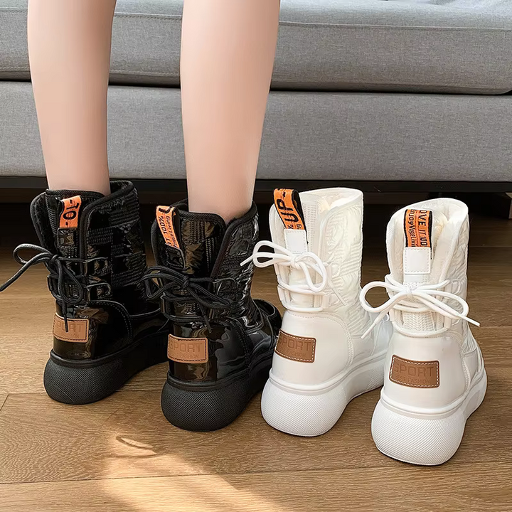 Mabley | Quilted Chunky Sole Waterproof Boots for Women