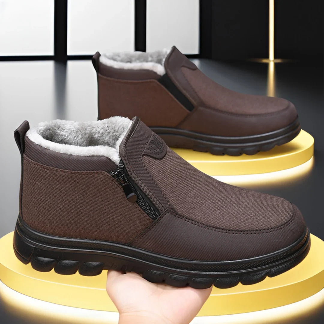 Caspian | Men's Winter Boots with Chunky Sole and Side Zip