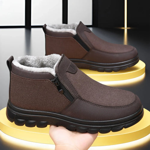 Caspian | Men's Winter Boots with Chunky Sole and Side Zip