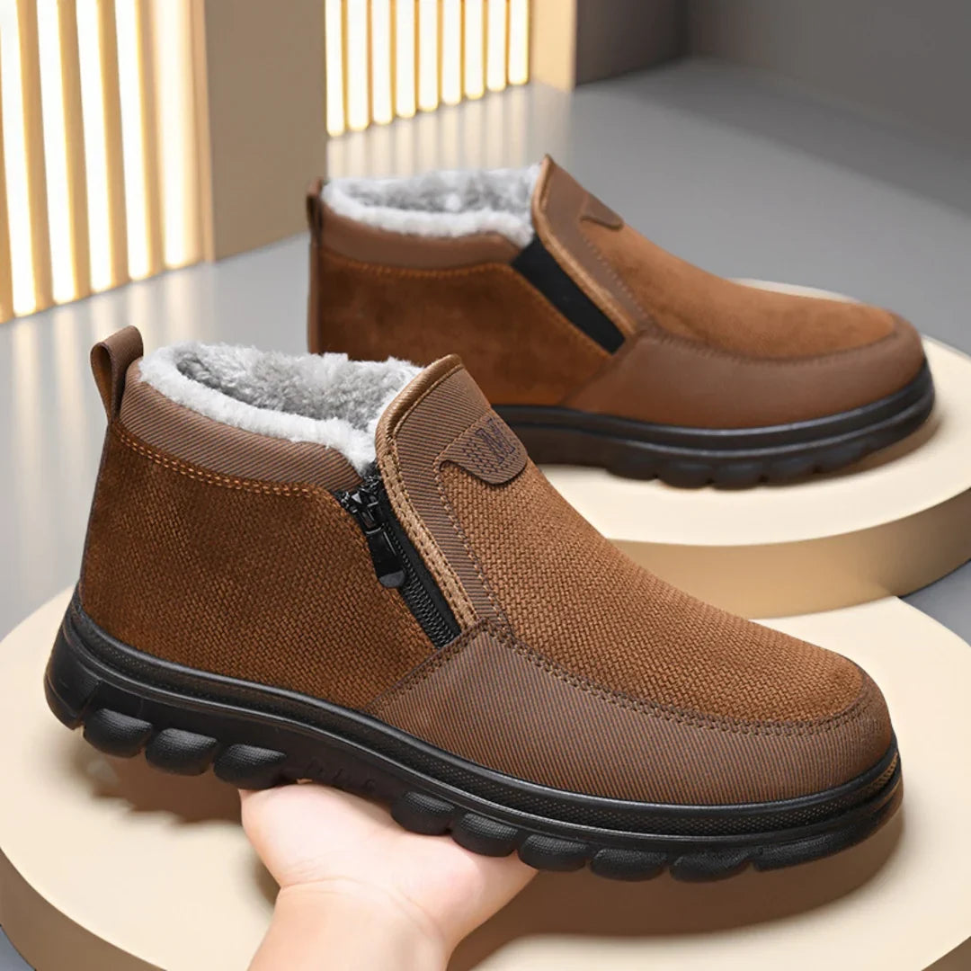 Caspian | Men's Winter Boots with Chunky Sole and Side Zip