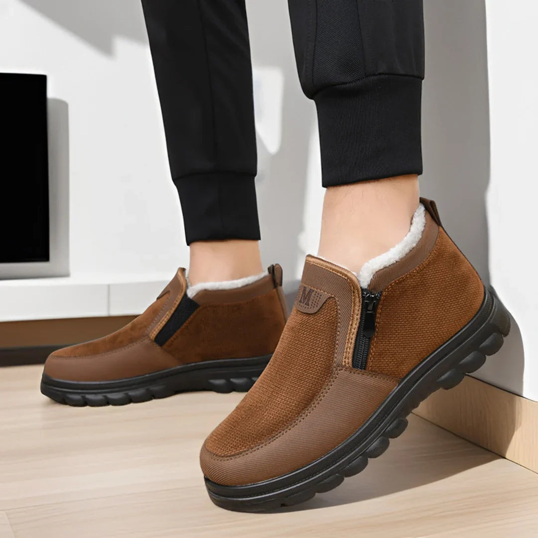 Caspian | Men's Winter Boots with Chunky Sole and Side Zip