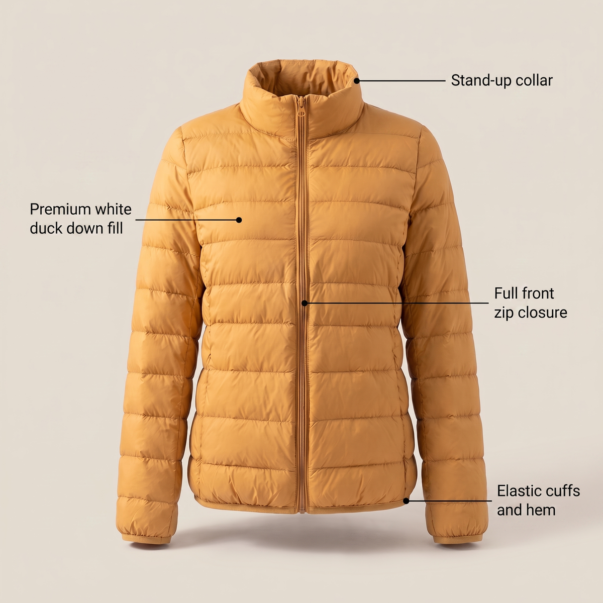 Livia | Quilted Longline Puffer Jacket for Women