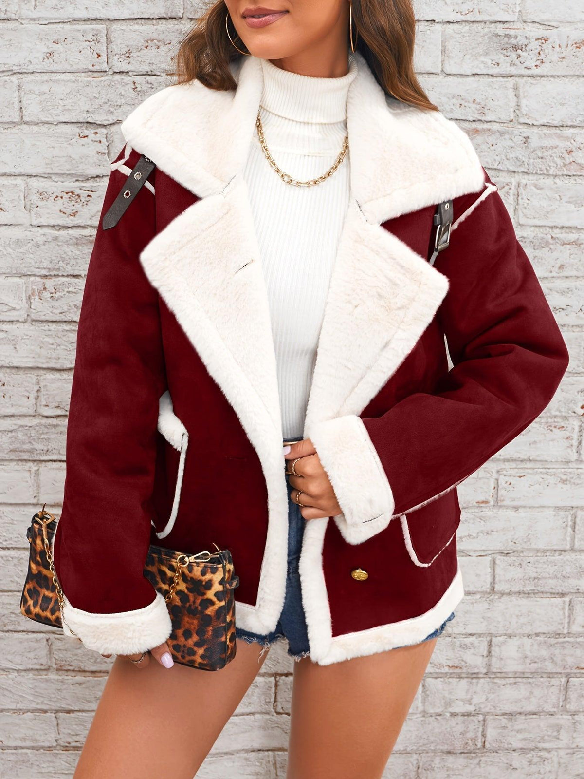 Karlijn | Teddy Coat with Lapel Collar for Women